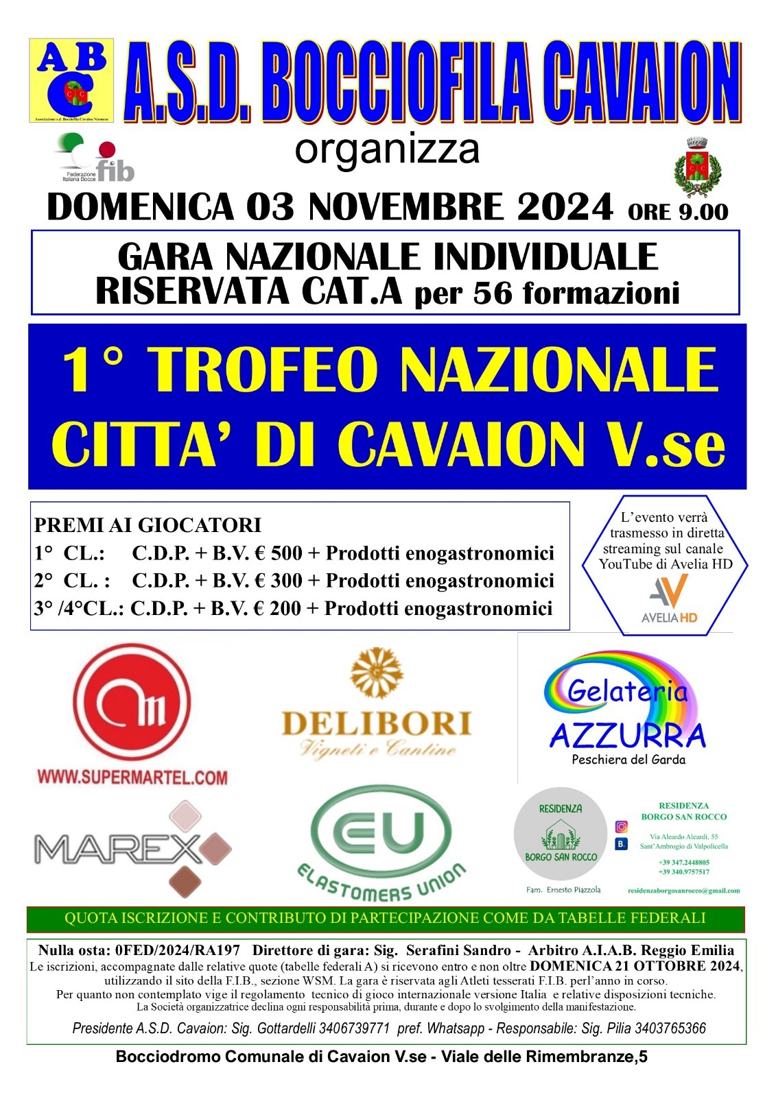 1° Trofeo Nazionale Città di Cavaion V.se