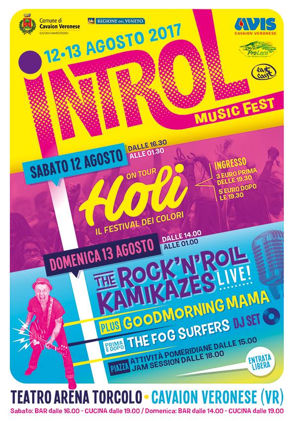 Introl Music Fest AVIS Cavaion - 12/13 agosto 2017
