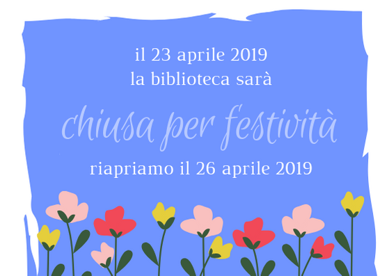 Avviso chiusura Biblioteca per festività